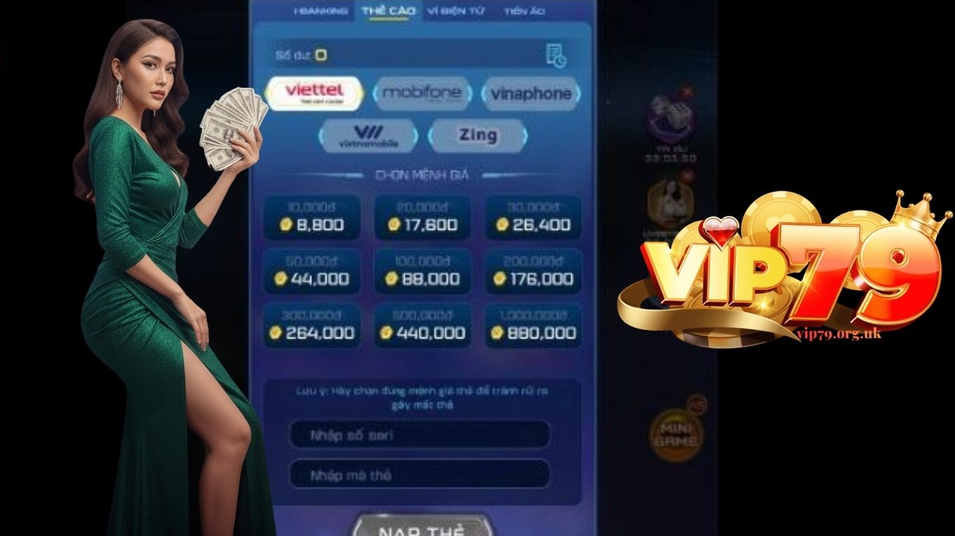 Giải đáp thắc mắc khi nạp tiền và rút tiền VIP79