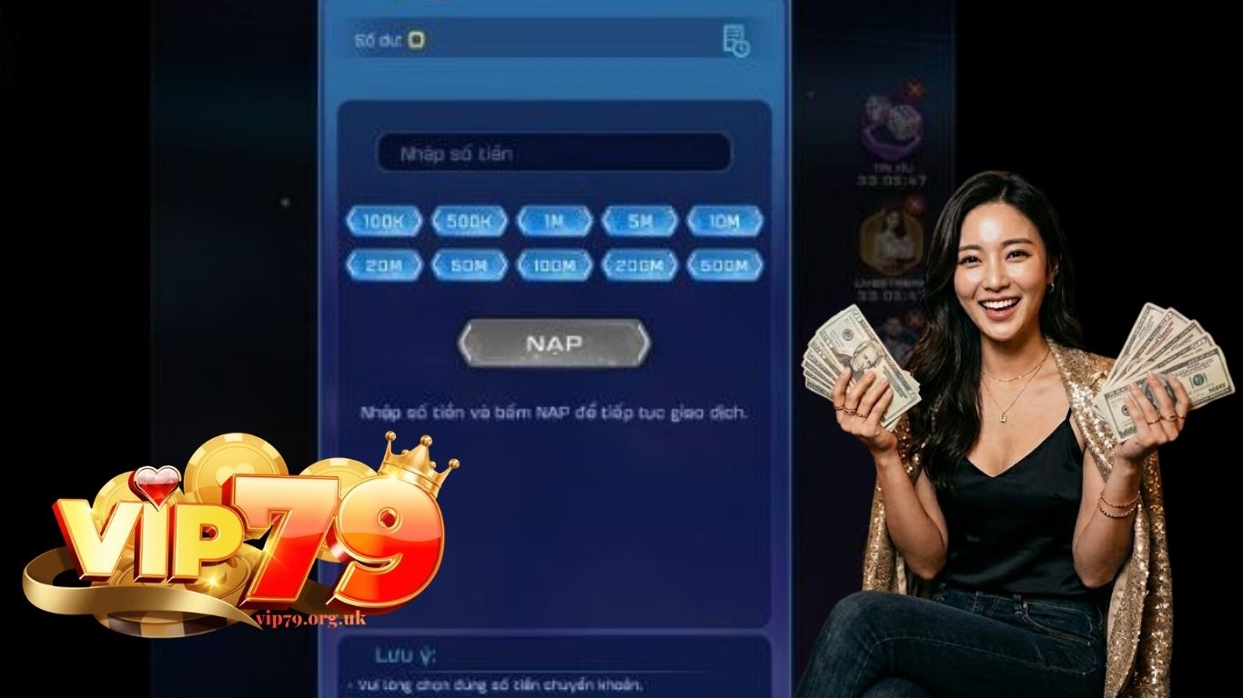 Hướng dẫn nạp tiền và rút tiền tại cổng game